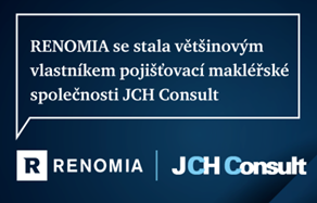 RENOMIA se stala většinovým vlastníkem pojišťovací makléřské společnosti JCH Consult